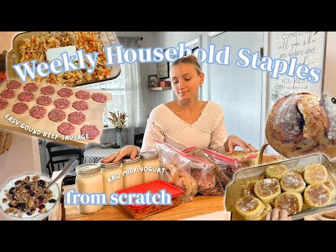 Family of 5 Staples // Ground Beef Breakfast Sausage, Yogurt, English Muffins, & More !!!