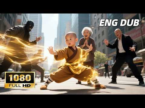 Little kungfu monk goes down mountain for mom, saves grandma from killers, and defeats villains!