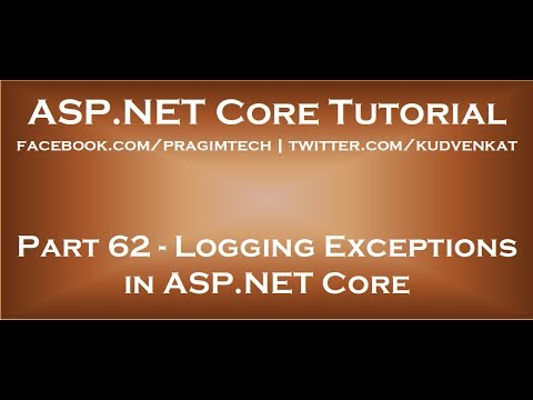 Logging exceptions in ASP NET Core