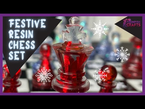 Magnetic resin Chess or Drafts made EASILY