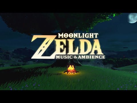 Sleep Under the Stars - Zelda Music and Night Ambience Relax, Study or Sleep