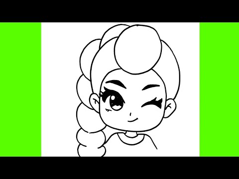 How to Draw Rumi Picture Easy, Kpop Demon Hunters, Tutorial Easy Drawings