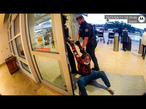 Drunk Woman Dragged Out of Airport After Disorderly Conduct