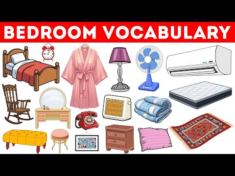 Bedroom Vocabulary | Bedroom Items | Learn Things in the Bedroom | English Vocabulary