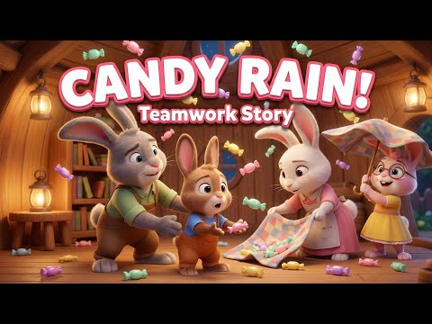 Buck’s Forest Adventures Barnaby’s Mysterious Bonbon Rain 🍬 Teamwork & Safety Story for Kids