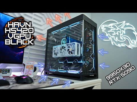 HAVN HS420 VGPU Black Step-by-Step Guide on How To Build a Gaming PC 9950X3D + RTX 5090