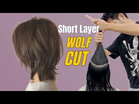 How to Cut The Perfect Short Wolf Cut | Professional Salon Standard Wolf Cut Haircut Tutorial