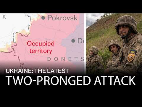 Ukraine drives 10km into occupied territory on two fronts