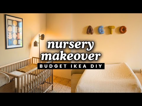 IKEA NURSERY MAKEOVER | Minimalist Budget Nursery + DIYs