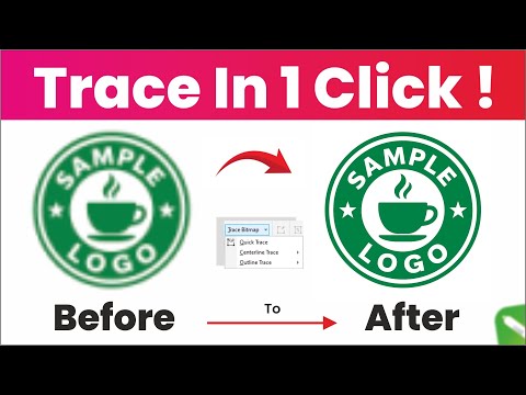How to Convert JPG to Vector in CorelDRAW | 1-Click Trace Bitmap