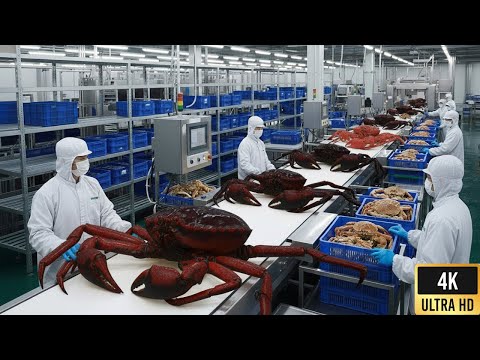 Inside a King Crab Factory: Why This Meat Costs $400 Per Kilo (Full Process)