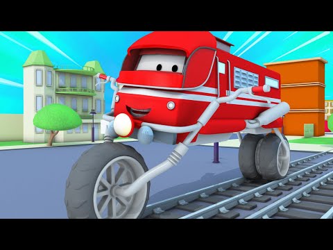 Troy der Zug - Der Motorrad Lastwagen - Autopolis 🚄 Lastwagen Zeichentrickfilme für Kinder