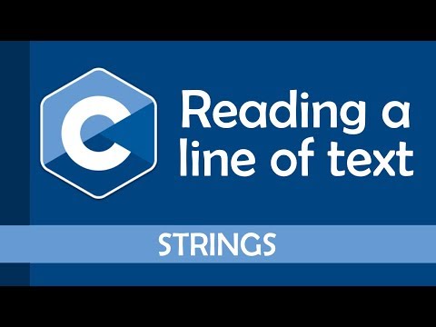 How to read a line of text in C