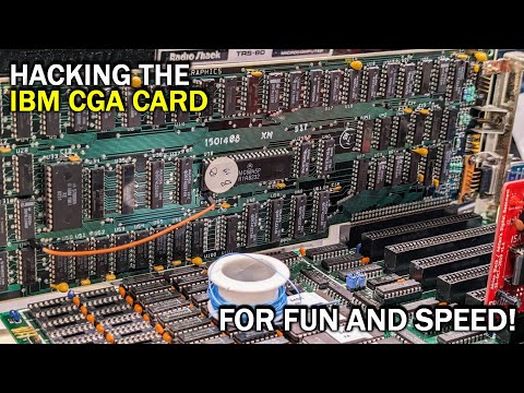 Hacking an IBM CGA card for fun and speed!
