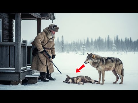Волчица принесла умирающего волчонка к охотнику. То, что сделал её враг — невероятно!