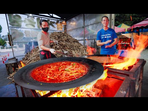 Extreme Korean Food!! LAVA CHICKEN Cooked with a Blowtorch!!