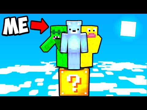 Can We Survive on ONE LUCKY BLOCK in Minecraft?