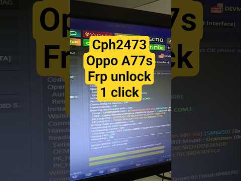 Oppo A77s Frp unlock by unlock tool | Cph2473 Frp Unlock