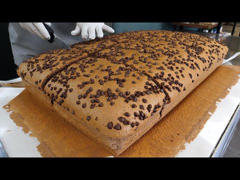 Giant Chocolate Cheese Castella