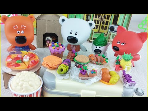 Ми-ми-мишки хорошо ПОКУШАЛИ и поиграли! 🎥 Сборник весёлых мультиков про мимимишек 🐻 для детей