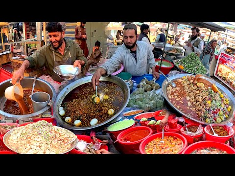 Ultimate street food of Afghanistan in Ramadan | iftar street food | Achar | Chakni | Channa lobya
