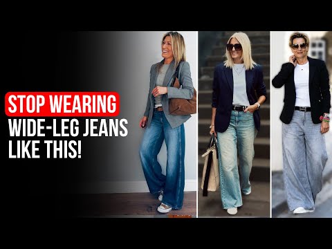 7 GENIUS Wide-Leg Jeans Styling Hacks to Look 10x More EXPENSIVE After 50