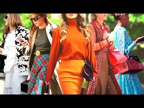 Italian Beauty & Classy Milan Street Fashion🇮🇹Spring Outfits Trends. Timeless Elegance #vogue