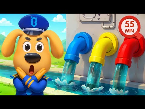 Water Pollution Rescue Mission | Protect the Earth | Good Habits | Cartoon | Sheriff Labrador