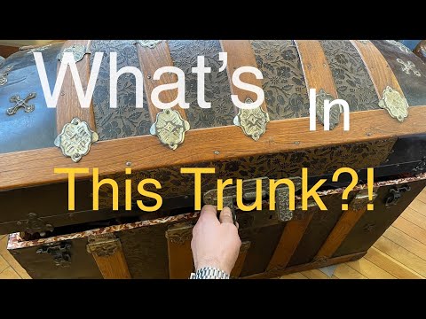 What's in the trunk?!? estate unboxing video, what treasures will there be?!?