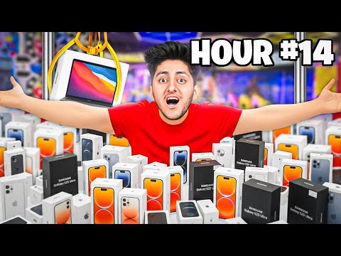 Spent 24 Hours in an Arcade to Win the Most Expensive Prize!