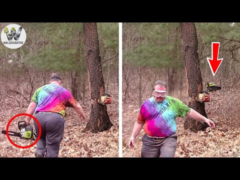 Seconds before disaster! Insane logging operations with out-of-control trucks #7