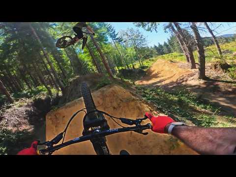 Chasing Pro Rider Jeff-Kendall-Weed Down Jump Trails at Galbraith