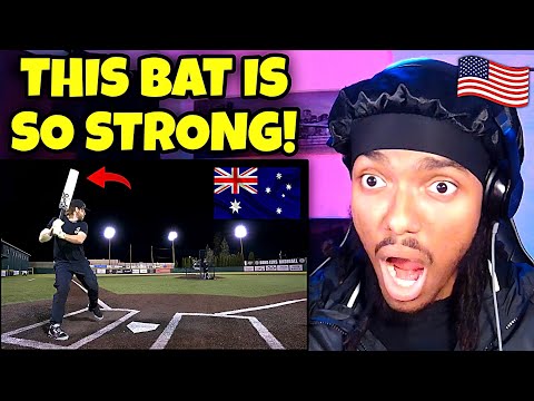 AMERICAN REACTS to CRICKET bat vs BASEBALL bat | BIG Difference!