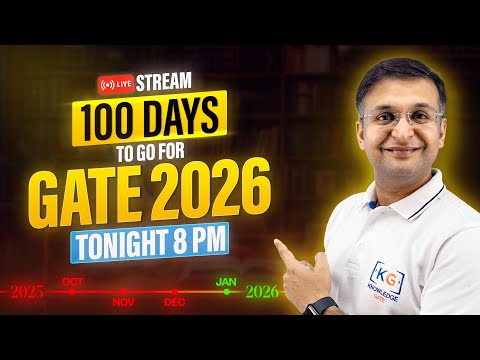 100 Days to go for GATE 2026