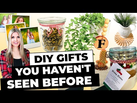 DIY GIFTS YOU HAVEN'T SEEN BEFORE...that people will actually want for Christmas!!