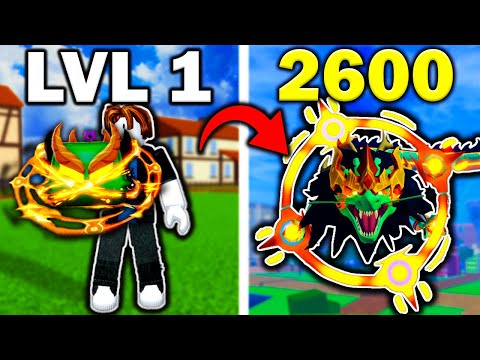 Noob To Max With DRAGON FRUIT In Blox Fruits