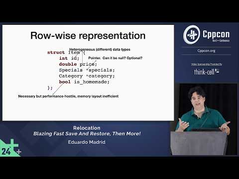 C++ Relocation - How to Achieve Blazing Fast Save and Restore and More! - Eduardo Madrid - CppCon 24