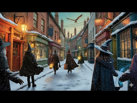 A Snowy Day in Diagon Alley | A Cozy and Magical Harry Potter Sleep Story To Fall Asleep To
