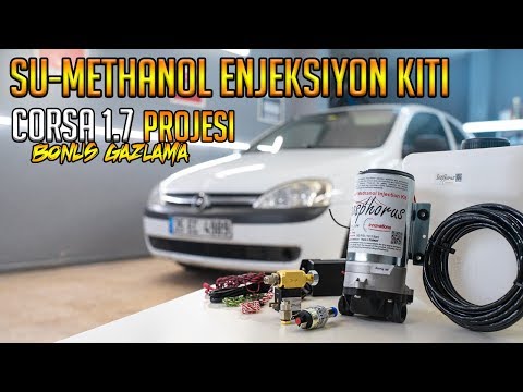 Opel Corsa 1.7'ye Bosphorus Innovations Su - Methanol Enjeksiyon Kiti Taktık / Gazlama Testi