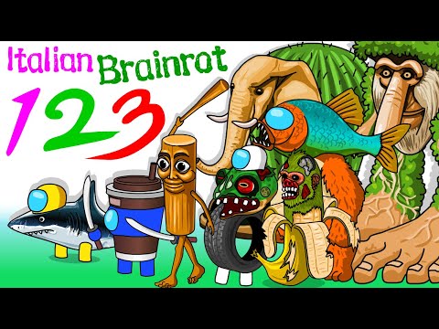 어몽어스 VS  Italian Brainrot 1.2.3. 몰아보기