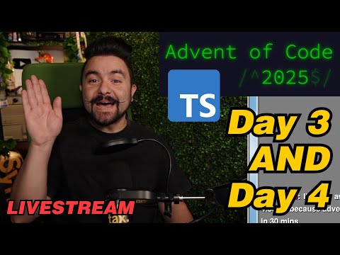 Advent of Code 2025 | Day 3 and 4 | JavaScript / TypeScript