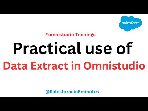 Salesforce OmniStudio DataMapper (DataRaptor) Extract | Practical Example