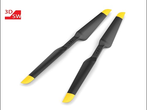 How to make drone propeller in SolidWorks