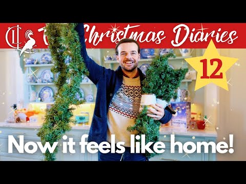 🎄Decorating the Chateau’s New Kitchen with Its Blue & White and Food Ornaments for the First Time!🎄