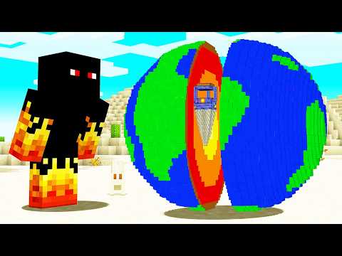 I MINED TO THE OTHER SIDE OF Minecraft EARTH