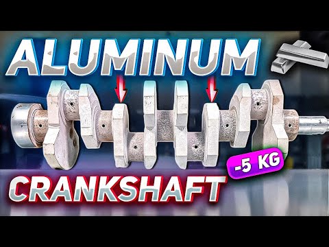 We make a custom duralumin crankshaft for a Lada