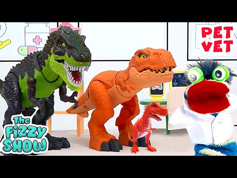 Fizzy The Pet Vet Takes Care Of A Dinosaur Family 🦖❤️‍🩹 | Fun Videos For Kids