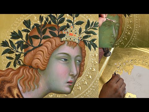 Gilding and Painting an Icon Technique- Αγιογραφία