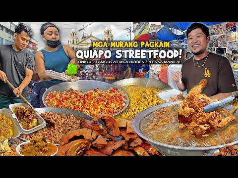 Pinakamurang "QUIAPO STREET FOOD" in MANILA! The MOST UNIQUE, FAMOUS and HIDDEN SPOTS!