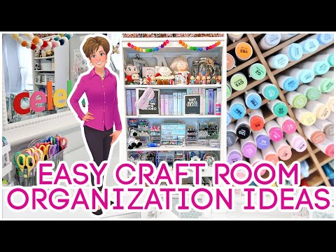 25 WAYS TO ORGANIZE YOUR CRAFT ROOM